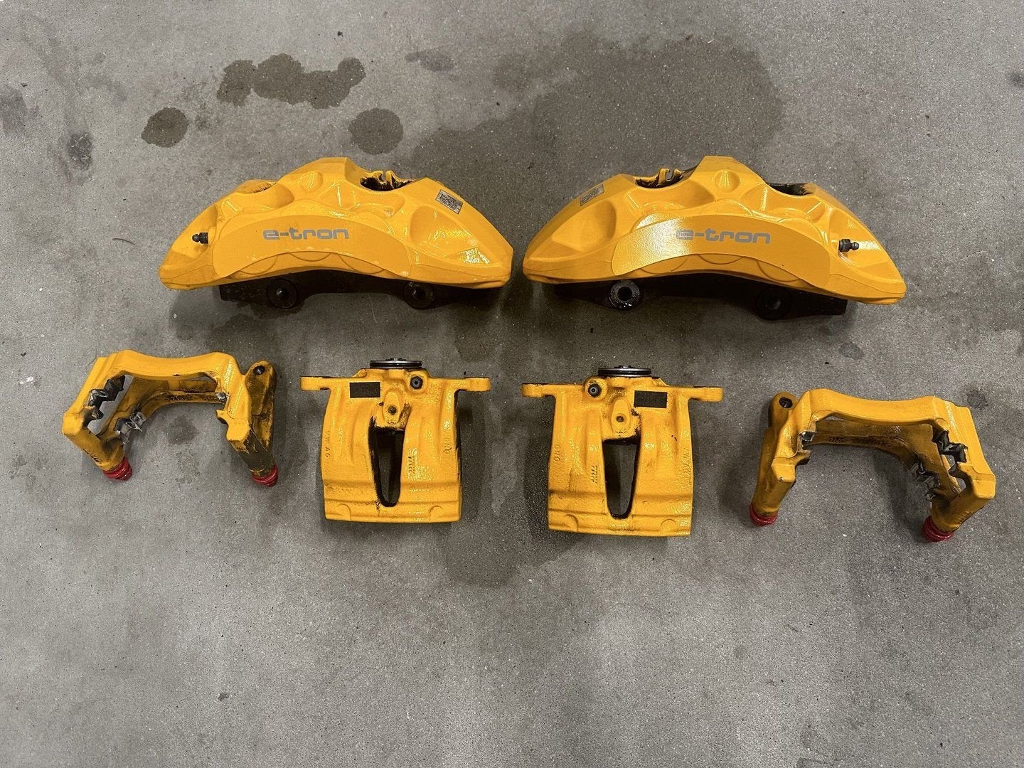 Remklauwen set VOOR+ACHTER  Audi E tron 55 4KE615105P 4KE616, Gebruikt, -, -, -