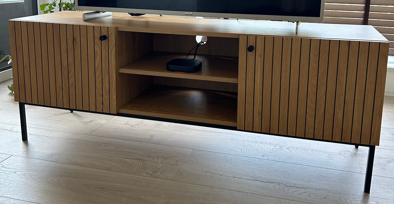 Tv meubel, Ophalen, 100 tot 150 cm, Nieuw, Minder dan 100 cm