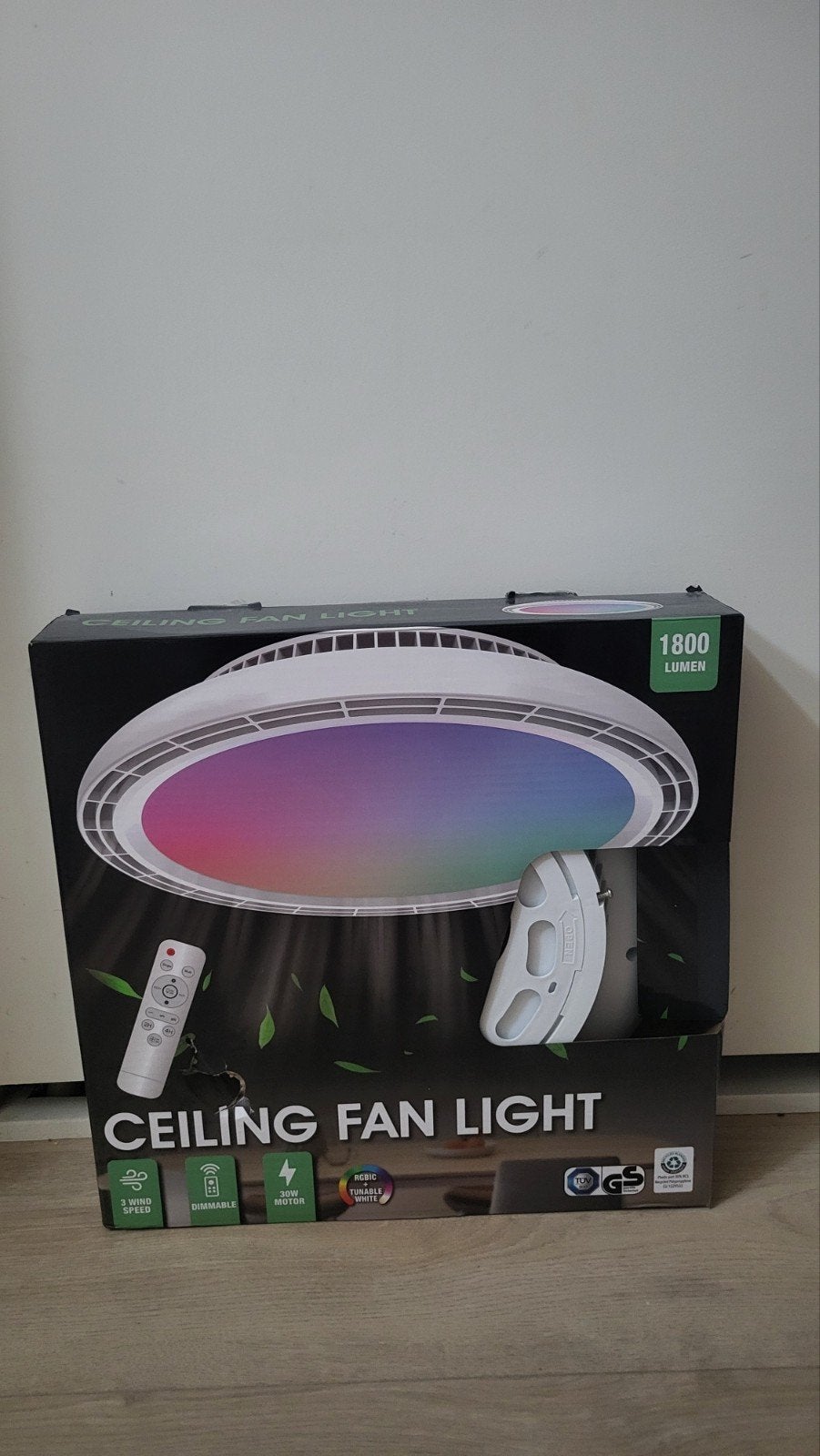 een luxe plafond ventilator met licht, Ophalen of Verzenden, Nieuw, E27 (groot), Led-lamp