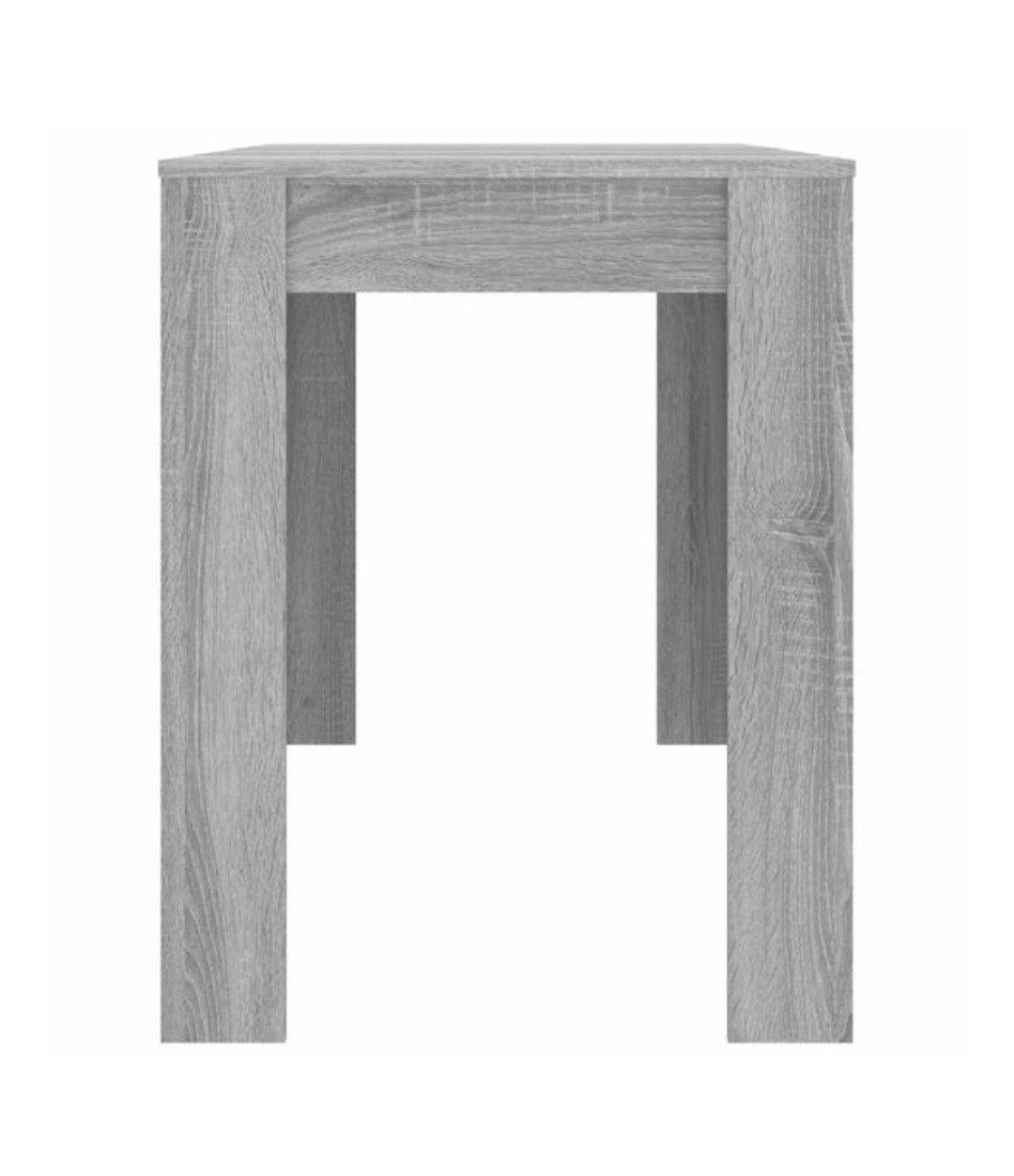 Grijze eettafel 120x60 cm - Modern en compact, Huis en Inrichting, Ophalen, 100 tot 150 cm, 50 tot 100 cm, Modern, minimalistisch