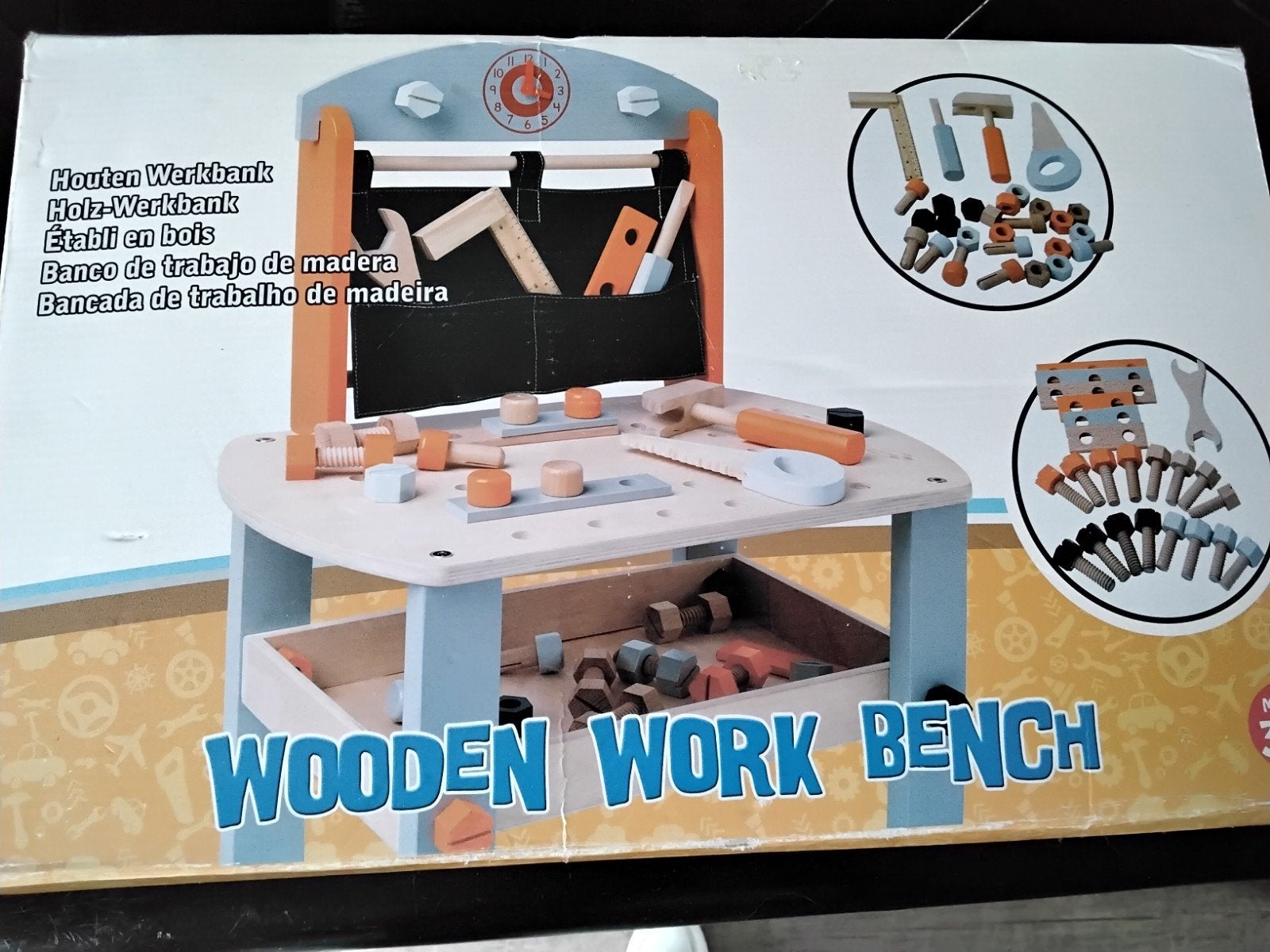Houten Werkbank voor Kinderen - in doos, Kinderen en Baby's, Speelgoed | Houten speelgoed, Ophalen of Verzenden