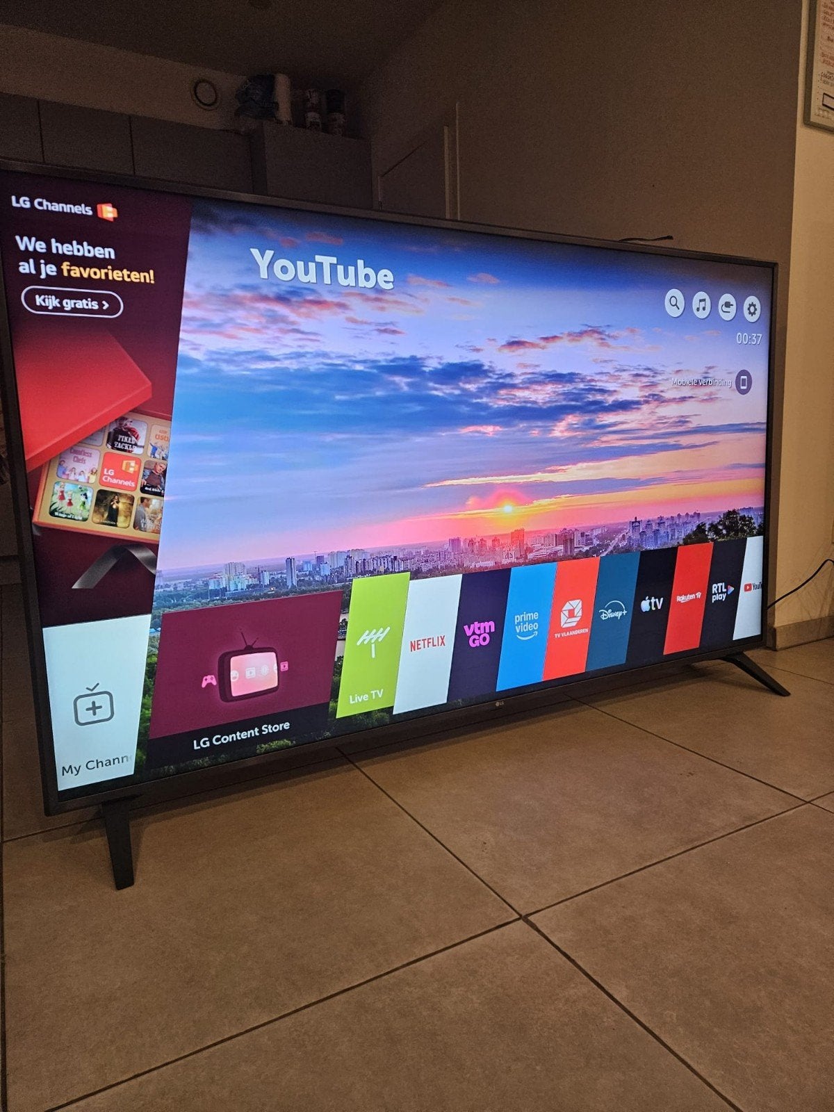 Groot LG 75 Inch Smart Tv, LED, 50 Hz, Ophalen of Verzenden, Zo goed als nieuw