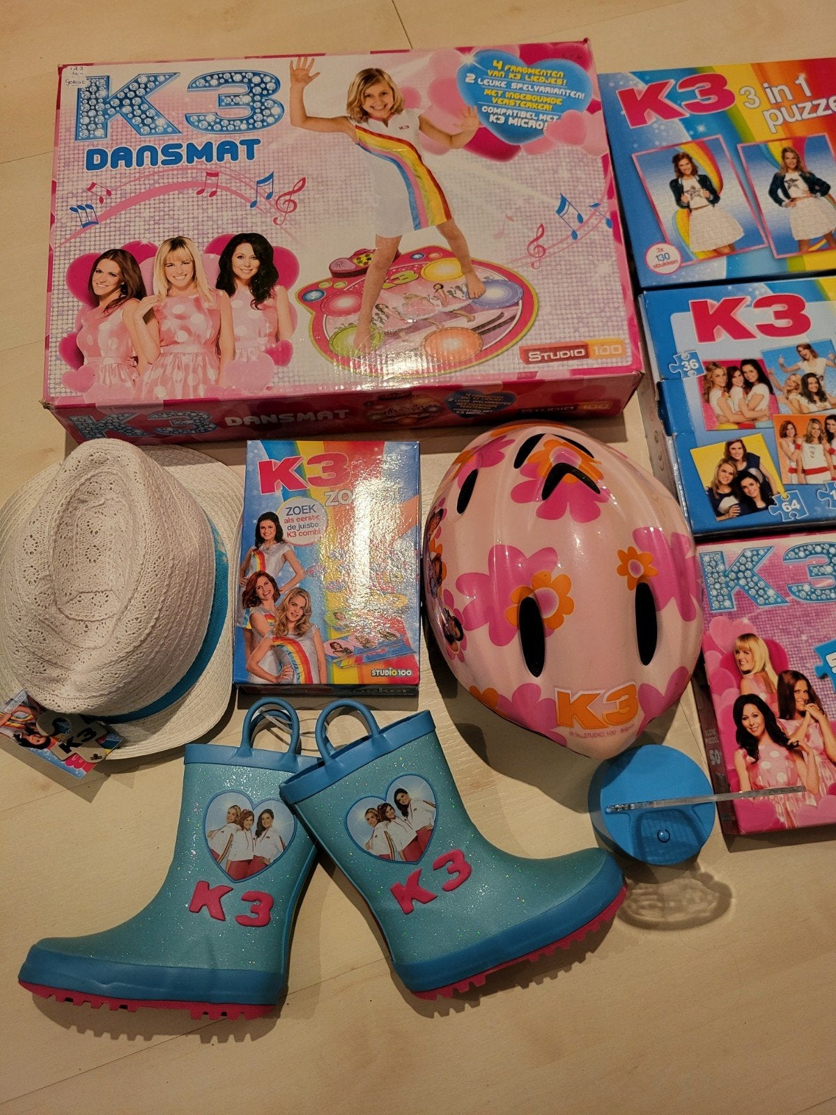 Grote K3 collectie: Puzzels, Dansmat, Kleding & Mee, Kinderen en Baby's, Ophalen of Verzenden, Meer dan 50 stukjes, Gebruikt, 4 tot 6 jaar