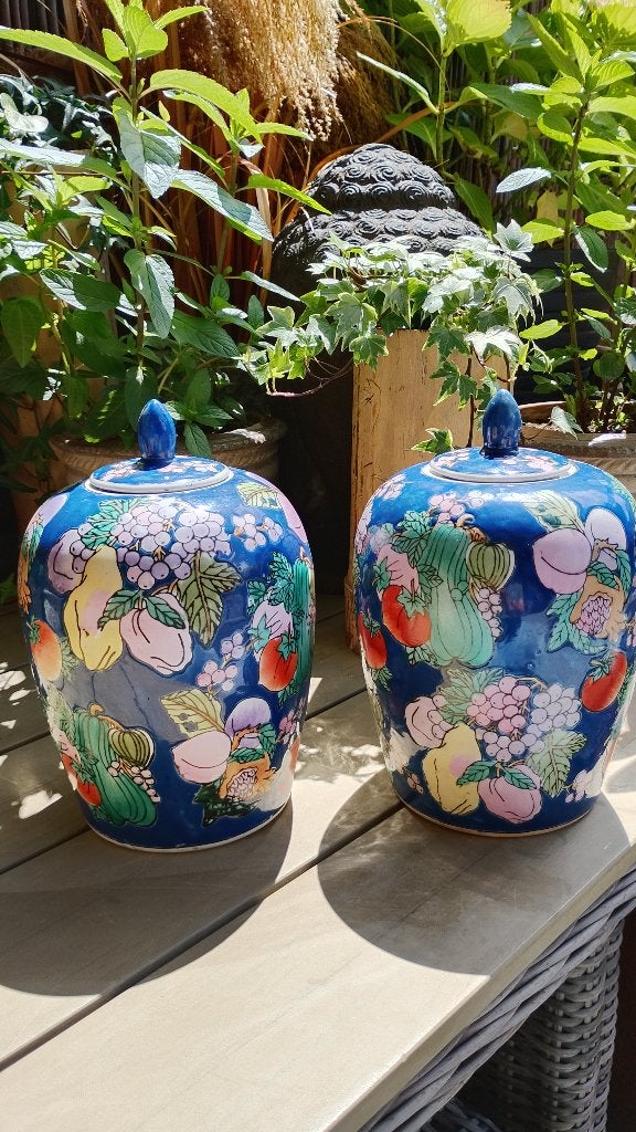 Chinese porseleinen handgeschilderde gember potten, Antiek en Kunst, Ophalen of Verzenden