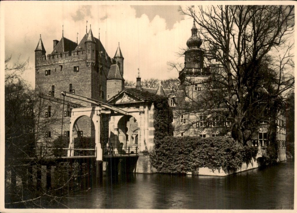 Breukelen - Kasteel Nijenrode - Ophaalbrug, Ophalen of Verzenden, 1920 tot 1940, Gelopen, Utrecht