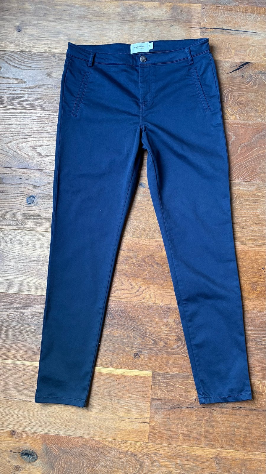 SoyaConcept premium donkerblauwe Chino broek maat 44 zgan, Blauw, Maat 42/44 (L), Ophalen of Verzenden, Zo goed als nieuw