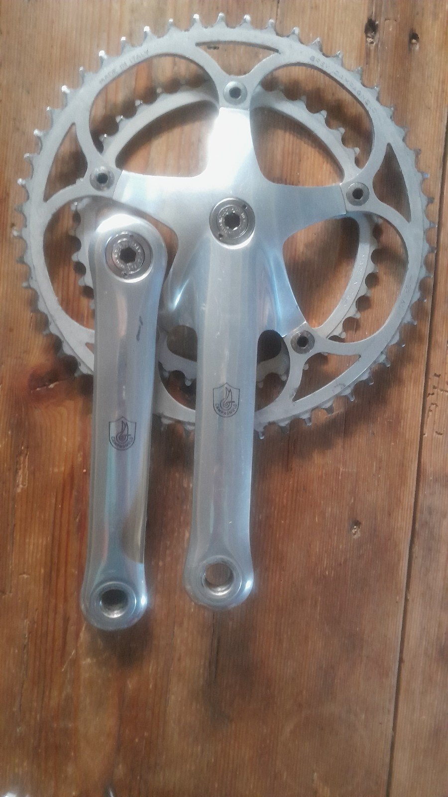 Campagnolo croce d'aune cranksets cranks cranksrel, Crankstel of Pedalen, Gebruikt, Campagnolo, Ophalen of Verzenden