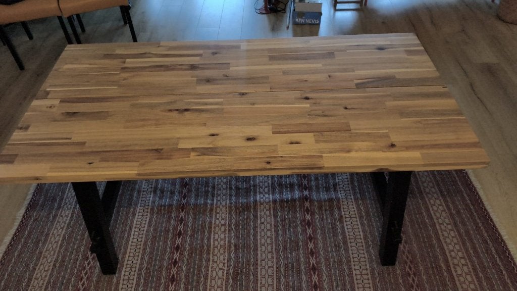 Ikea SKOGSTA eettafel, Ophalen, Gebruikt, 50 tot 100 cm, 150 tot 200 cm