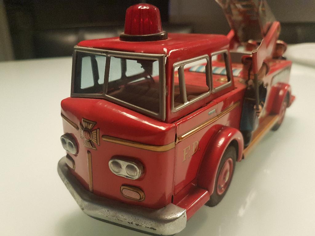 Zeldzame werkende American Fire Truck - TN Nomura Japan €199, Ophalen of Verzenden