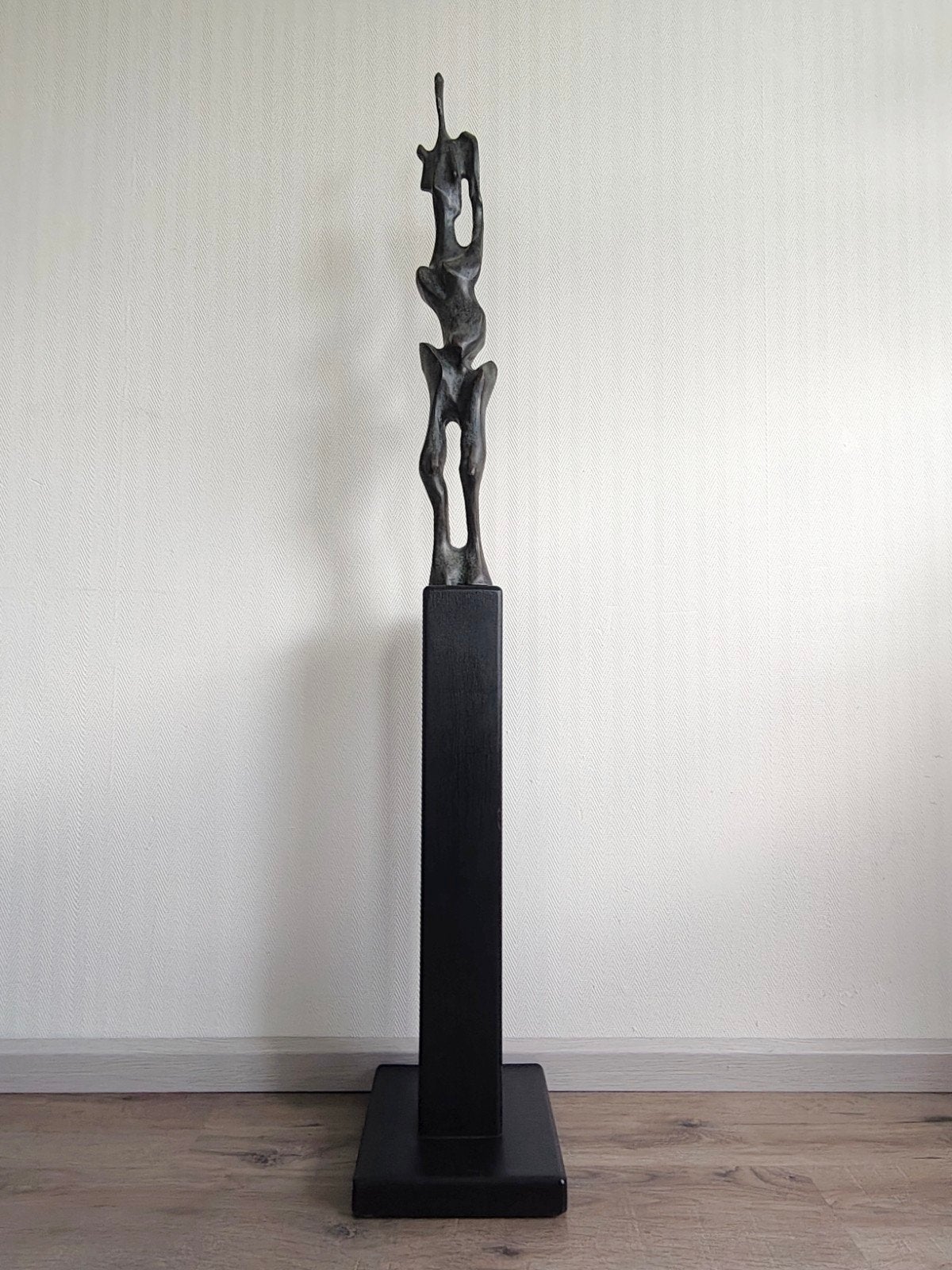 Groot brons abstract beeld Etienne Bagchus Ety te Apeldoorn, Ophalen of Verzenden