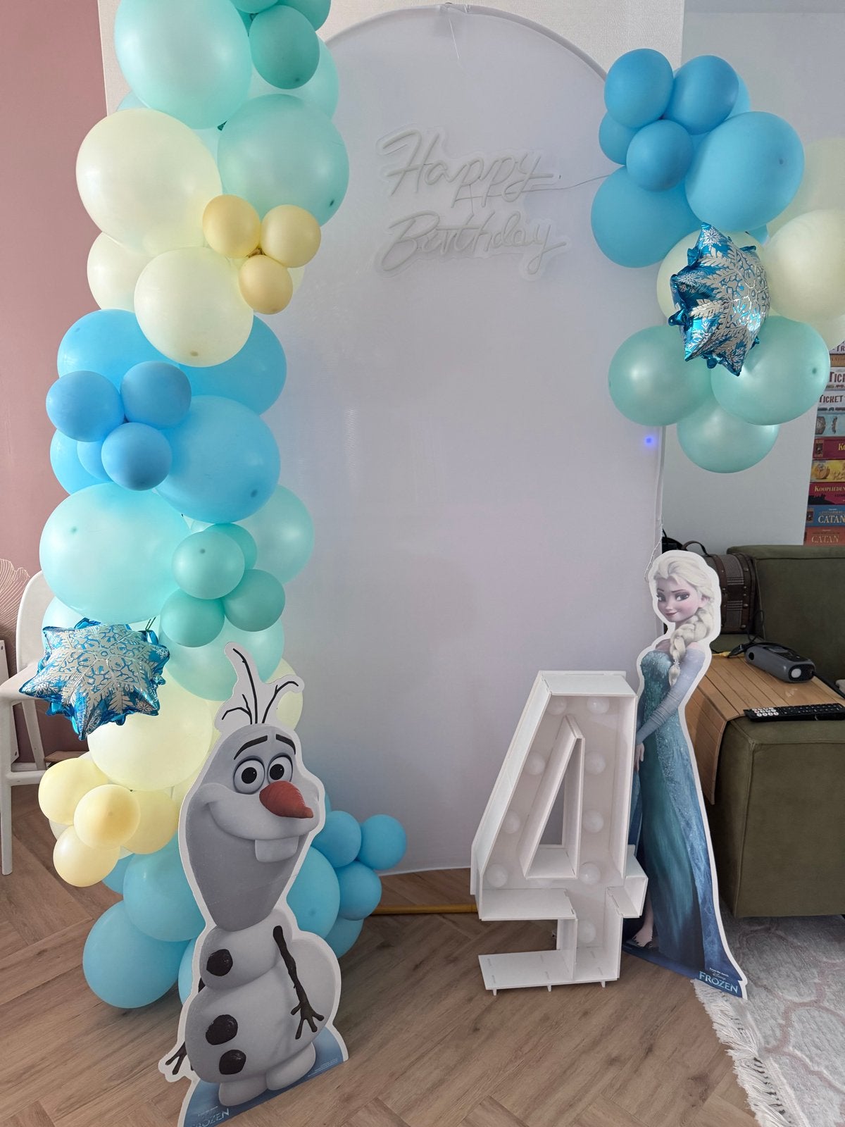 Frozen thema decoratie verhuur, Ophalen, Gebruikt, Versiering, Film of Tv