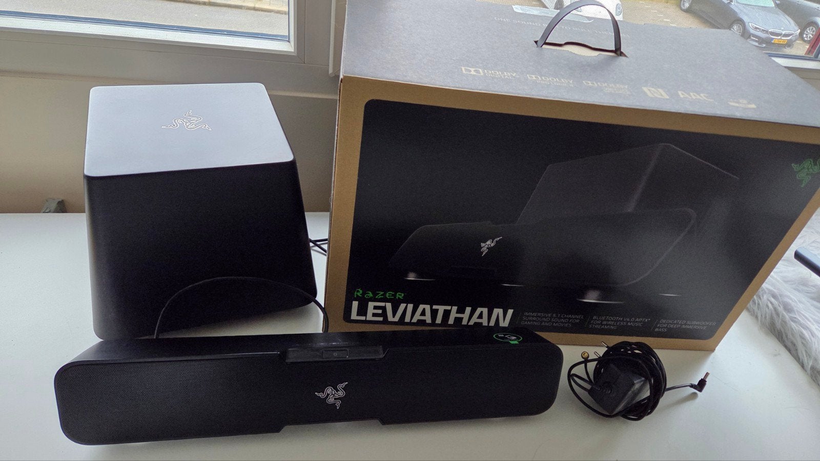 Razer Leviathan 5.1 Soundbar met Subwoofer, Ophalen of Verzenden, Bluetooth, Zo goed als nieuw