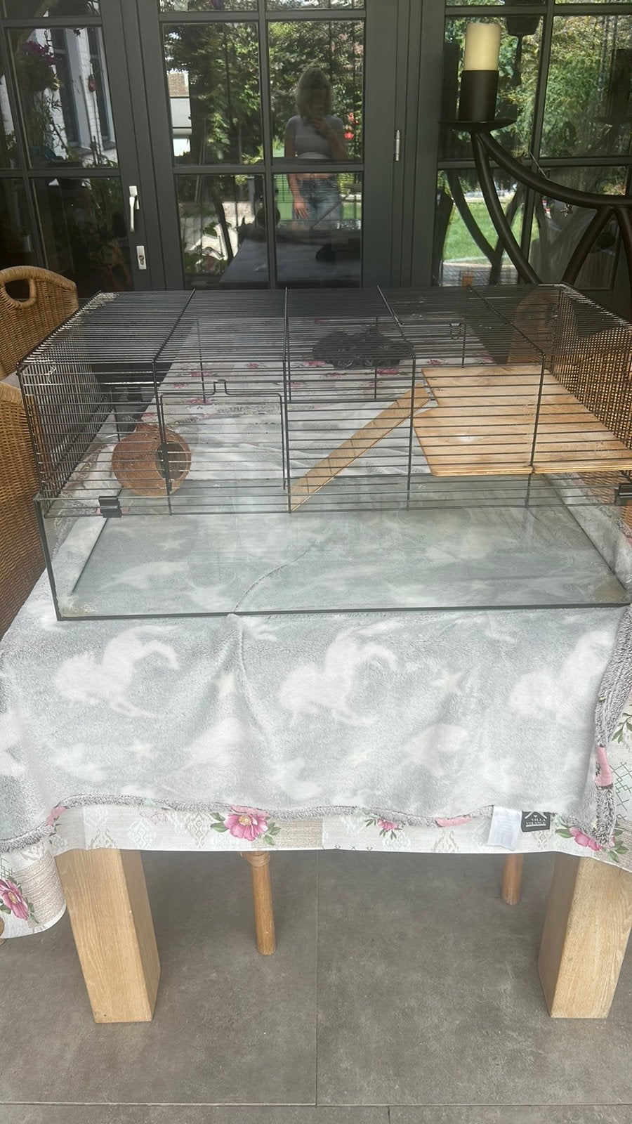 Glaze hamsterkooi, Kooi, Gebruikt, Hamster, 75 tot 110 cm