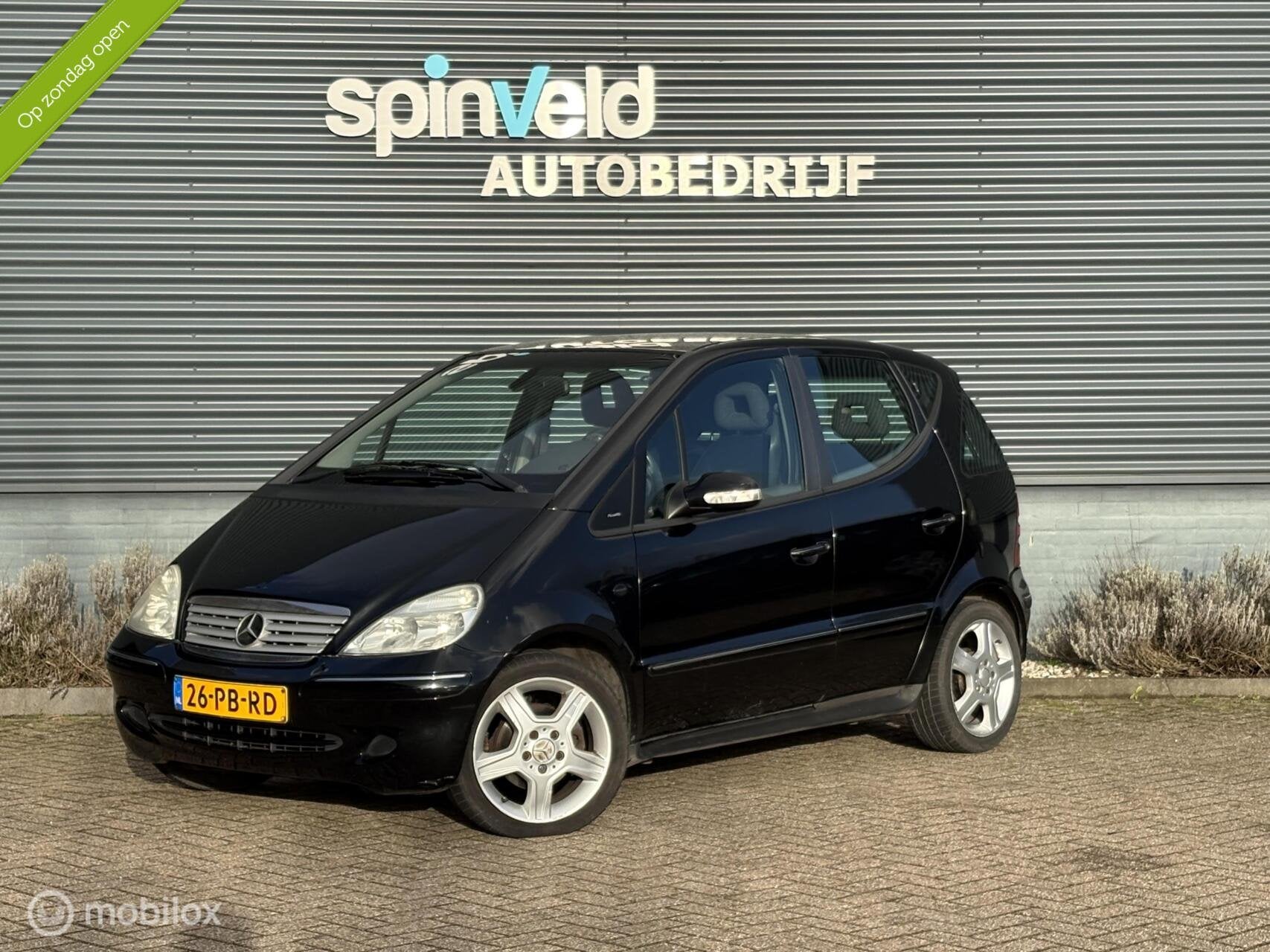 Mercedes A-klasse 160 Avantgarde - Bijgeluid motor -, Auto's, Mercedes-Benz, 400 kg, Leder en Stof, Zwart, Bedrijf