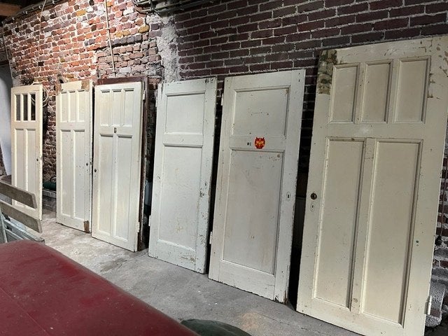 Paneeldeuren (opdekdeur), Ophalen, Gebruikt, 80 tot 100 cm, Binnendeur