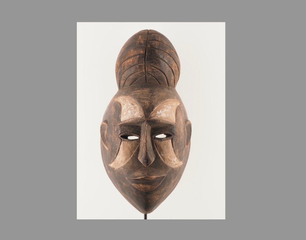 Yoruba gelede masker Nigeria (251023-16), Hout, Afrika, Masker, Ophalen of Verzenden