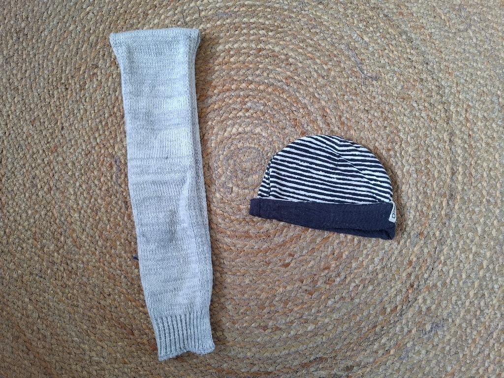 Grijze sjaal en muts in nette staat, Kinderen en Baby's, Kinderkleding | Mutsen, Sjaals en Handschoenen, Ophalen of Verzenden