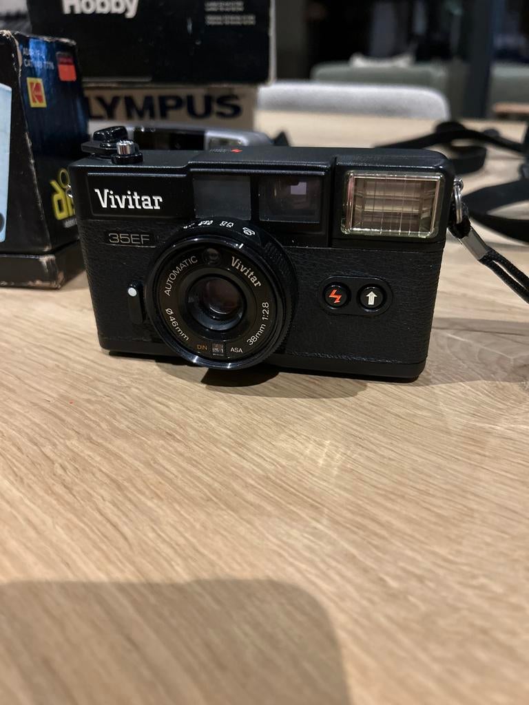 Vivitar 35EF Compact Camera - Vintage Analoog, Ophalen of Verzenden, Gebruikt, Compact, Overige Merken