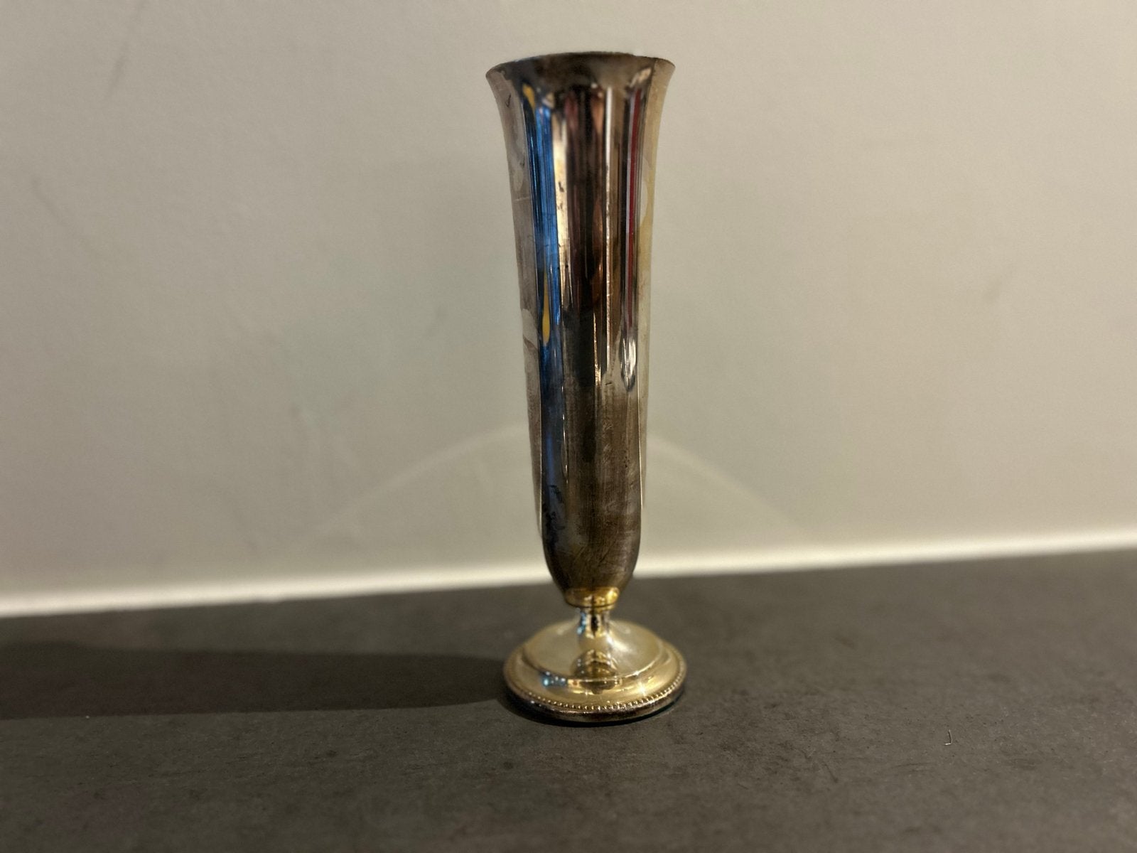 Vintage Zilverkleurige Vaas - Elegant en Tijdloos, Ophalen of Verzenden