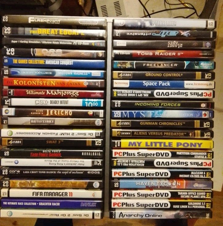 Grote collectie PC CD-ROM games - Diverse genres, Gebruikt, Niet van toepassing, Overige genres, 1 speler