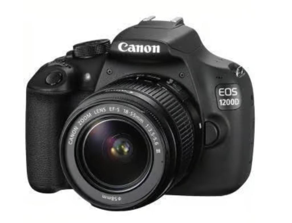 canon 1200d met 18 55mm lens (spiegelreflexcamera), Spiegelreflex, Canon, Ophalen of Verzenden, Zo goed als nieuw