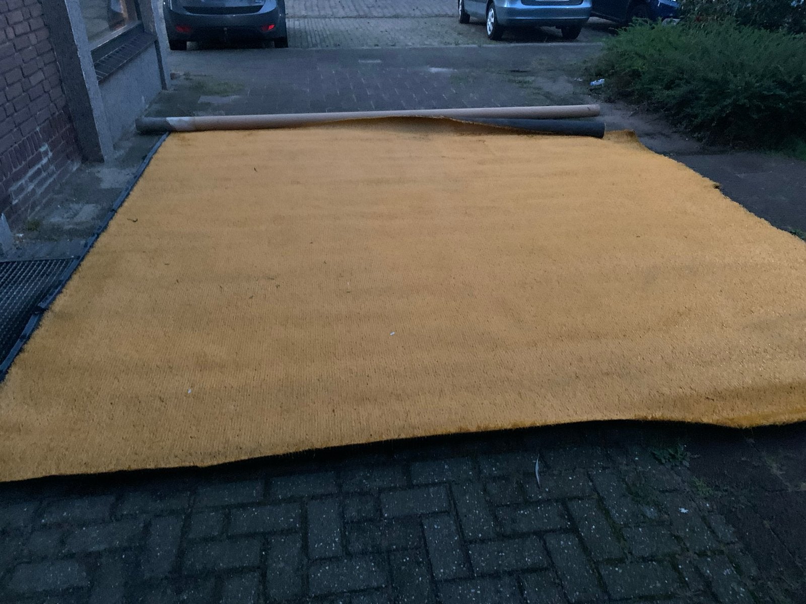 geel kunstgras tuin camping zwembad voetbal, Ophalen, Nieuw, 10 tot 20 m², Kunstgras