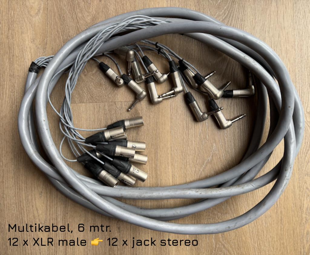 DIVERSE STUDIOBEKABELING, Ophalen of Verzenden, Zo goed als nieuw, 5 tot 10 meter, Overige kabels