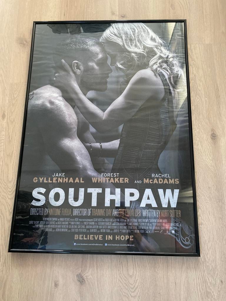 Filmposter Southpaw in lijst - Jake Gyllenhaal, Ophalen, Met lijst, A1 t/m A3, Film en Tv