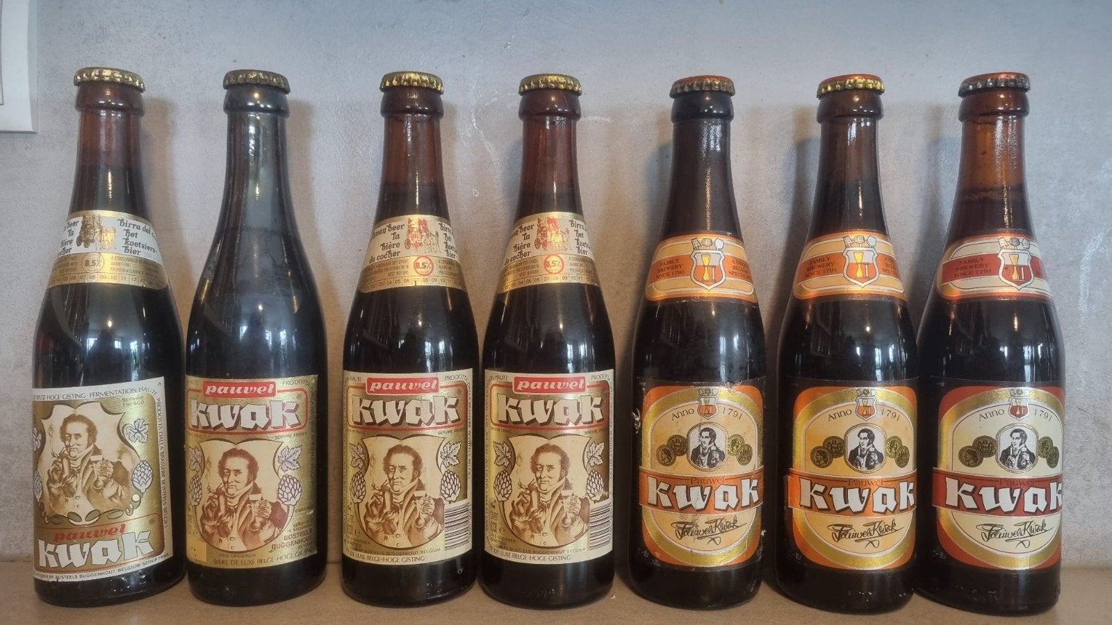 7x Pauwel Kwak: 2x 87/88/89/2x 94/98- Bosteels, Buggenhout, Ophalen of Verzenden, Zo goed als nieuw, Flesje(s), Overige merken