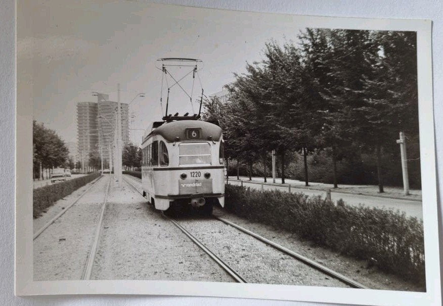 63)Foto Den Haag Meppelweg tram lijn 6 wagen 1220, Ophalen of Verzenden, 1960 tot 1980, Zuid-Holland