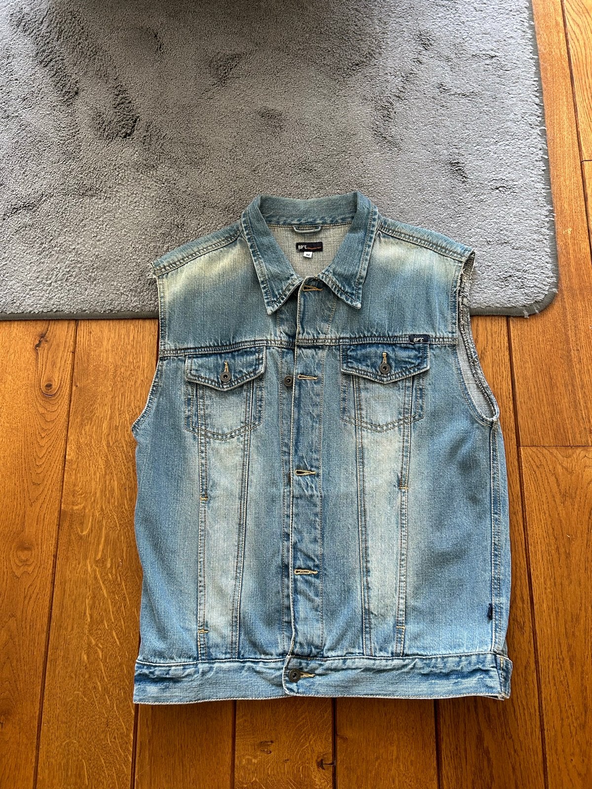BPC spijkergilet met 'Free Spirit' print maat M, Ophalen of Verzenden, Gedragen