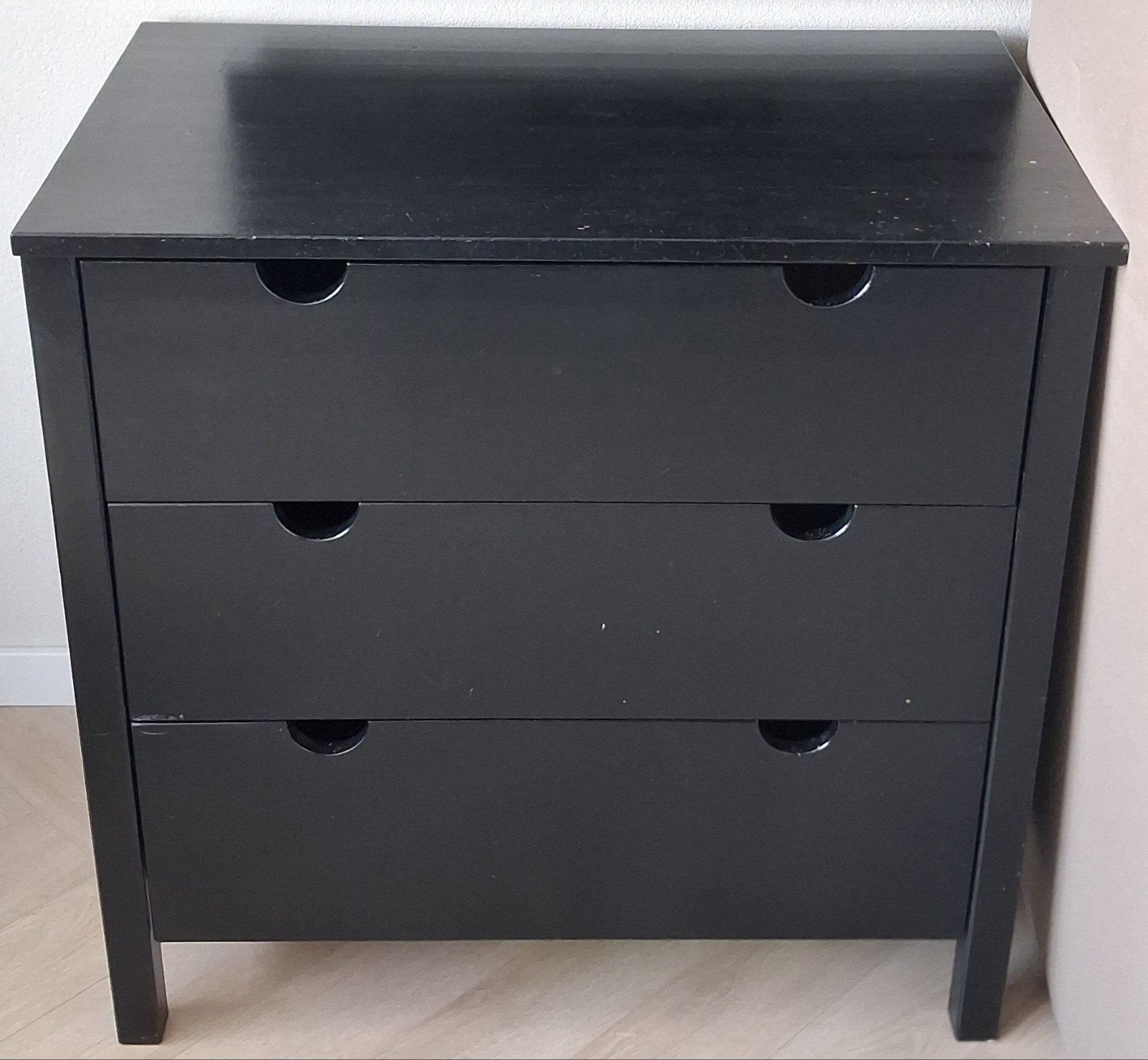 Ikea Bialitt 3 ladekast commodekast - massief grenen, Ophalen, Gebruikt, 50 tot 100 cm, 3 of 4 laden