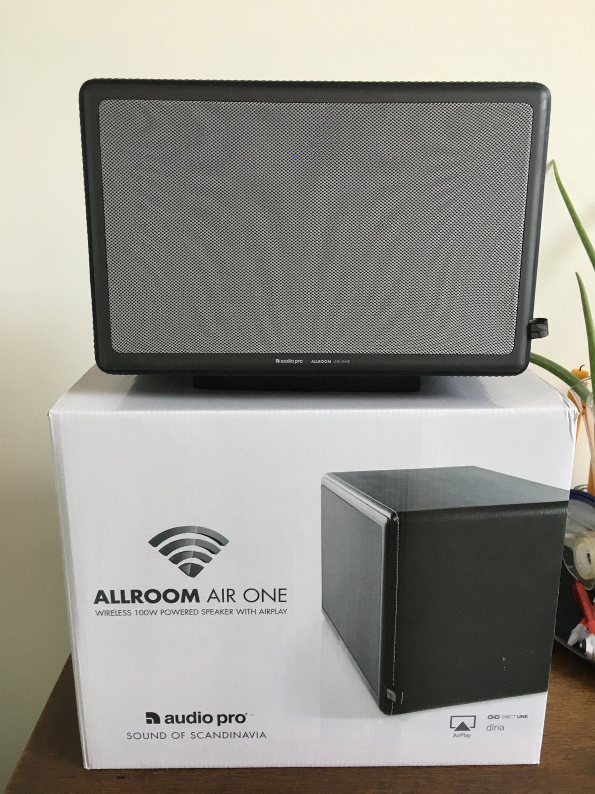 Audio Pro Allroom Air One AirPlay Speaker - Zwart, Overige merken, Ophalen of Verzenden, Zo goed als nieuw, 120 watt of meer