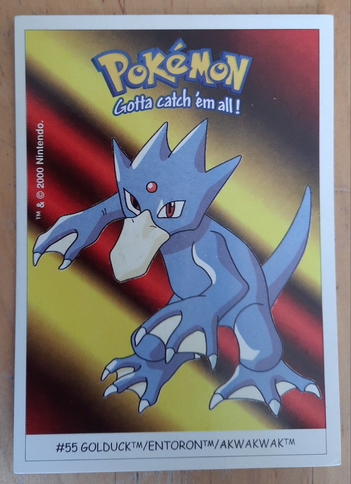 Pokémon Dunkin Boomers #55 Golduck Akwakwakak, Hobby en Vrije tijd, Verzamelkaartspellen | Pokémon, Ophalen of Verzenden, Nieuw