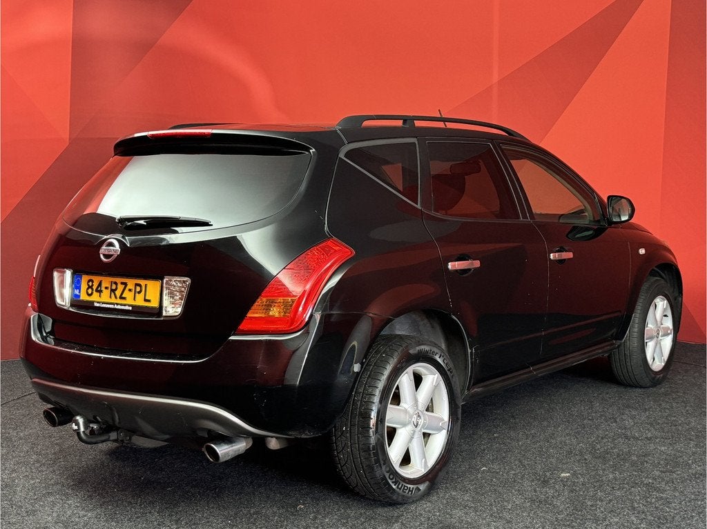 Nissan Murano 3.5 V6 | Zo Mee | Leer | APK 14-01-2027, Auto's, Nissan, Automaat, Gebruikt, Zwart, Murano