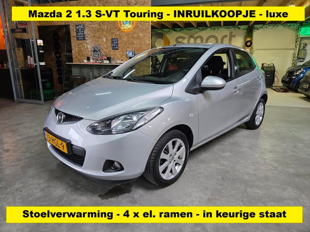 Mazda 2 1.3 S-VT Touring - stoelverwarming - keurige auto vo, Auto's, Mazda, Bedrijf, Te koop, ABS, Airbags, Airconditioning, Boordcomputer