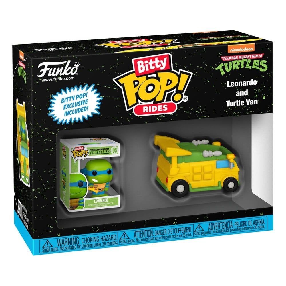 TMNT Bitty Pop! Rides Leonardo and Turtle van, Ophalen of Verzenden, Nieuw