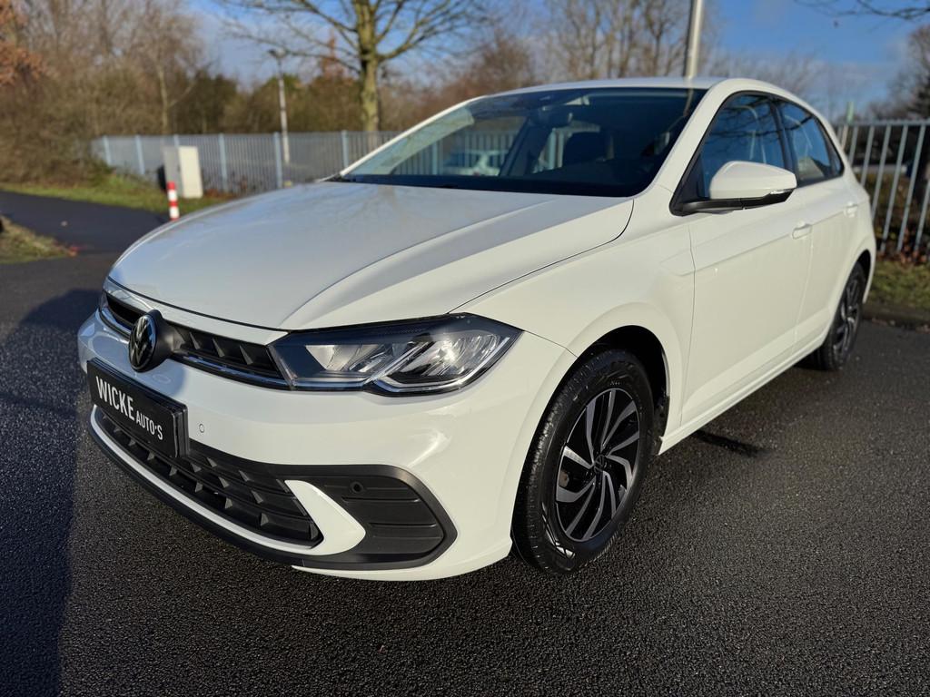 Volkswagen POLO 1.0 TSI Life Business DSG Navigatie APPLE Ca, Auto's, Stof, Gebruikt, 95 pk, Wit