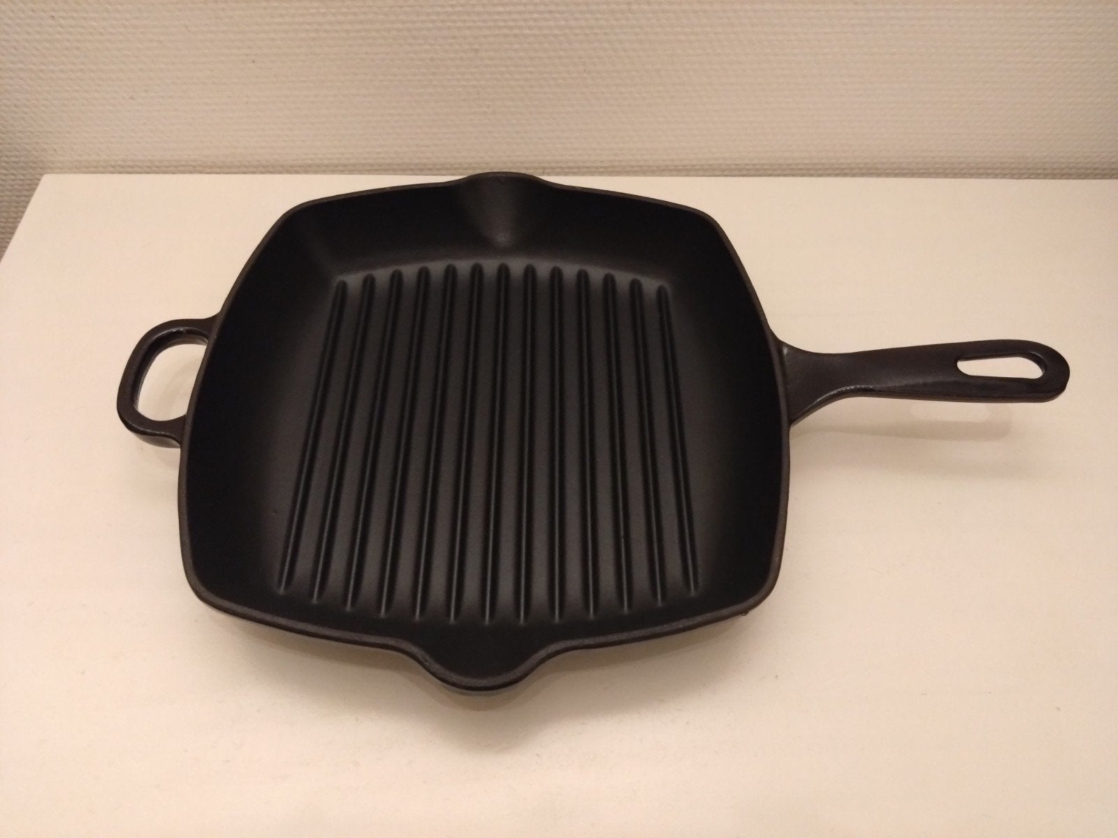 Royal van Kempen & Begeer Gietijzeren Grillpan, Gietijzer, Ophalen of Verzenden, Zo goed als nieuw, Keramische plaat
