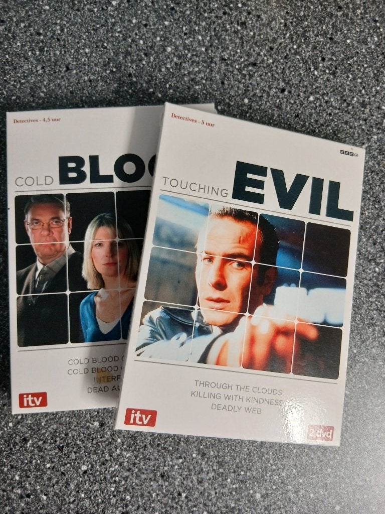 2 X 2DVD COLD BLOOD / TOUCHING EVIL, Vanaf 16 jaar, Ophalen of Verzenden, Gebruikt, Thriller