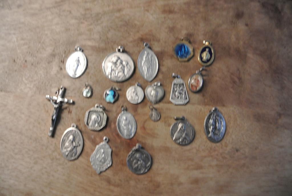 Diverse Oude Madailles, Ophalen of Verzenden, Gebruikt, Overige typen, Christendom | Katholiek
