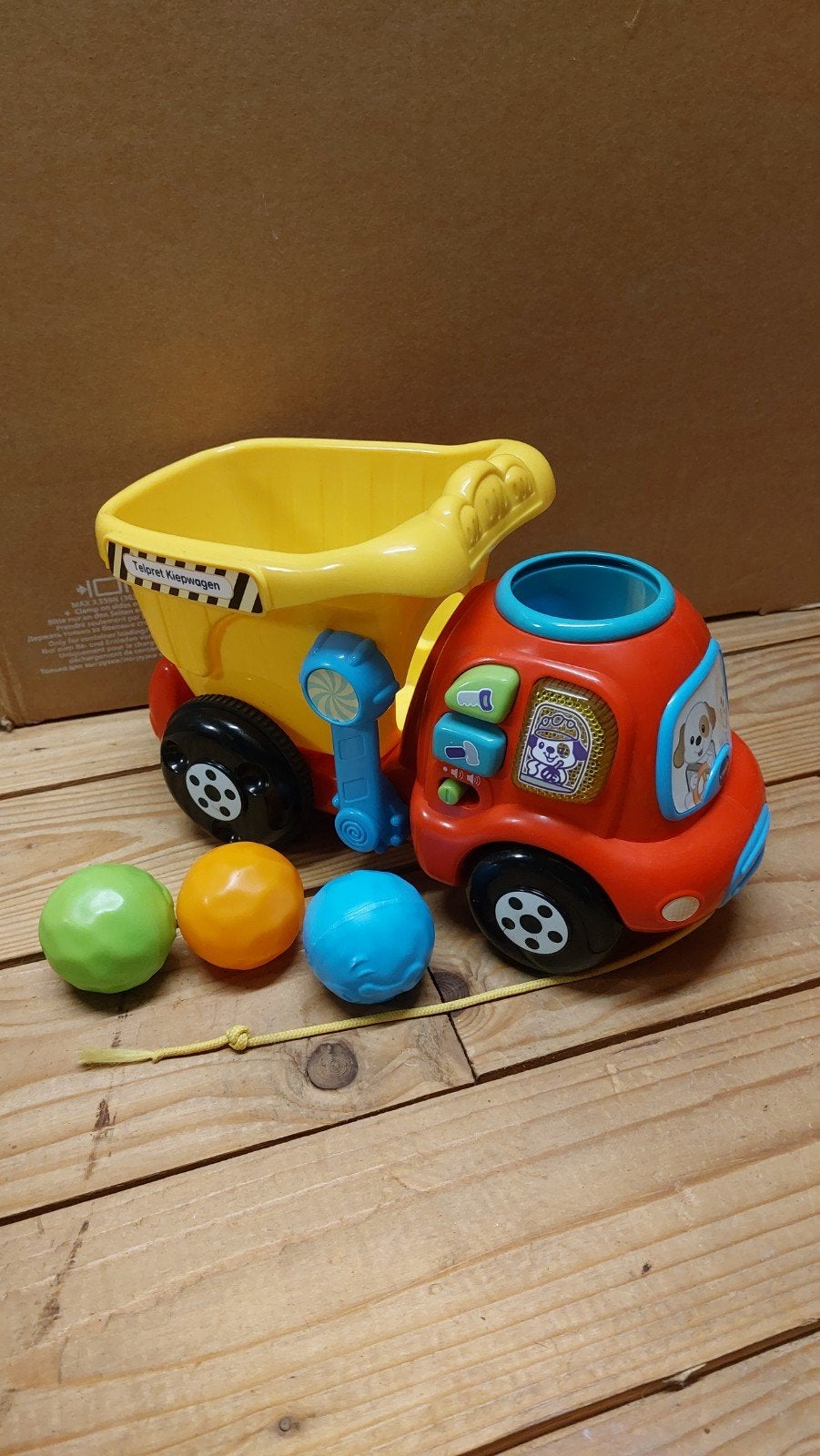 VTech Telpret Kiepwagen met ballen, Kinderen en Baby's, Ophalen, Gebruikt