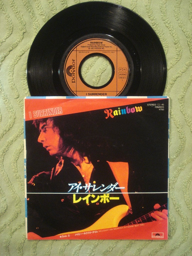 Rainbow 7" Vinyl Single: ‘I Surrender’ (Japan), Cd's en Dvd's, Vinyl Singles, 7 inch, Single, Ophalen of Verzenden, Zo goed als nieuw