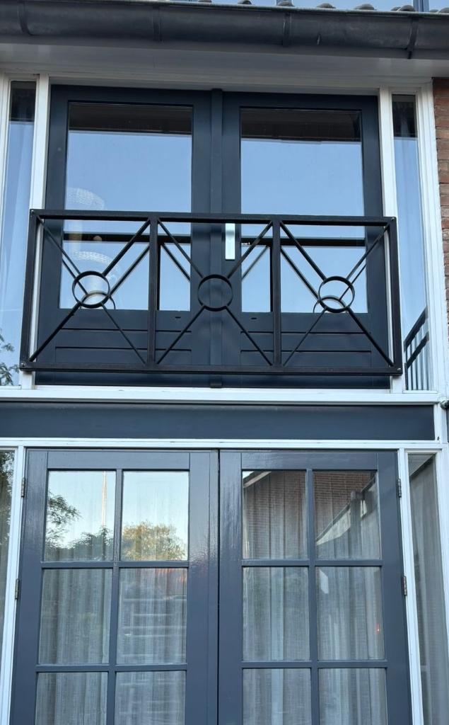 Hek Frans balkon, Tuin en Terras, Tuinhekken en Hekwerk, Ophalen, Zo goed als nieuw, IJzer, Sierhekwerk