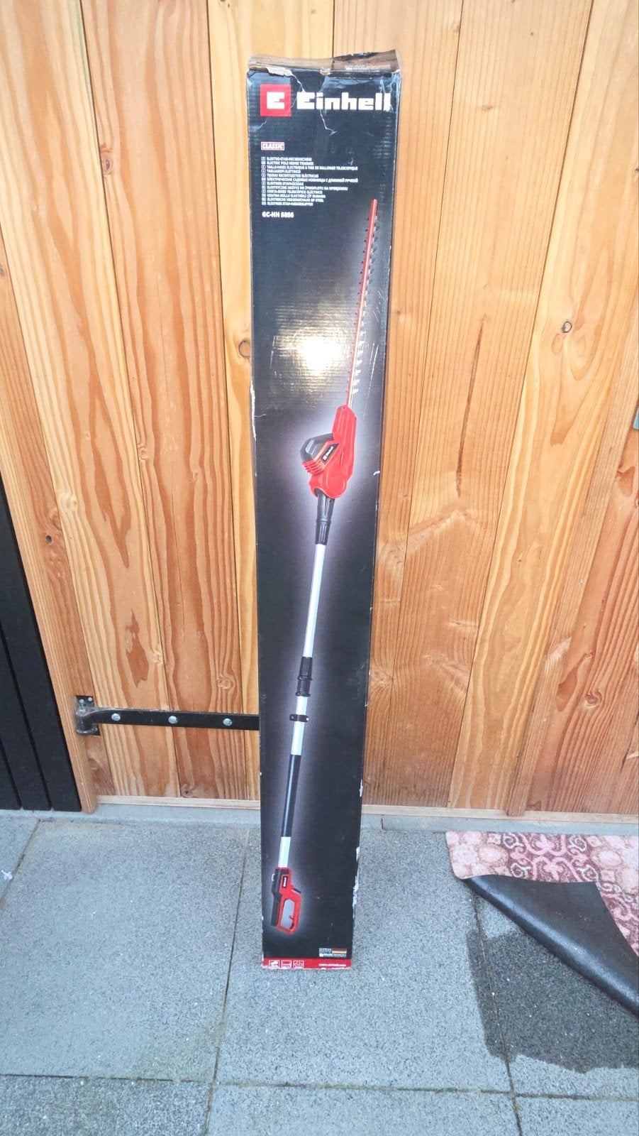 te koop, elektrische telescopische heggenschaar, Tuin en Terras, Heggenscharen, Ophalen, Zo goed als nieuw, Elektrisch, Einhell