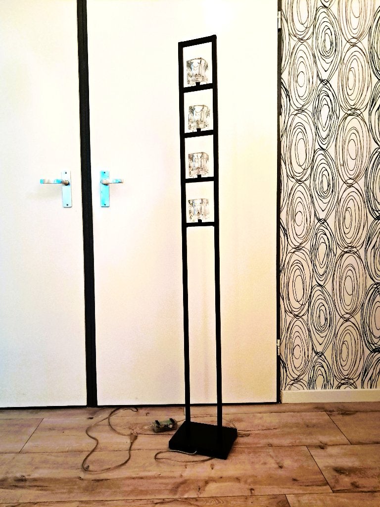 Vloerlamp aangeboden, Huis en Inrichting, Ophalen, Zo goed als nieuw, Glas, G4