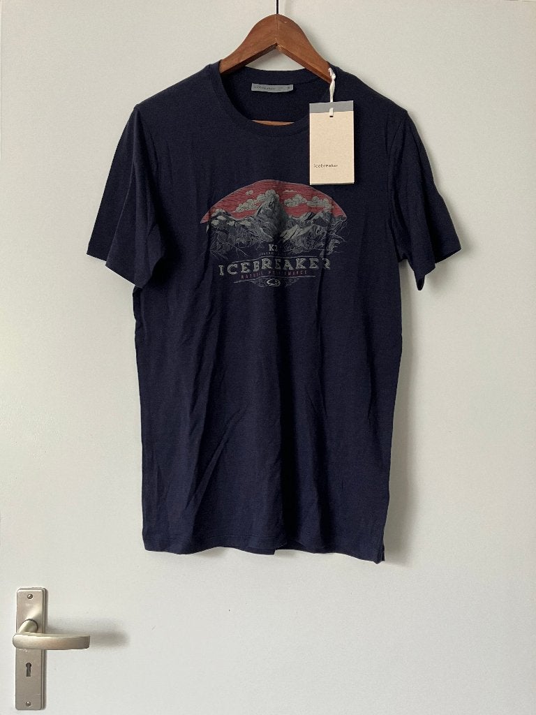 icebreaker t-shirt heren maat S nieuw, Maat 46 (S) of kleiner, Verzenden, Blauw, Icebreaker