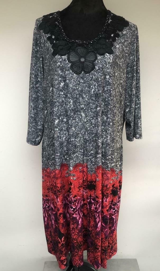 Ulla Popken prachtige jurk maat 50-52, Overige kleuren, Verzenden, Maat 46/48 (XL) of groter, Zo goed als nieuw