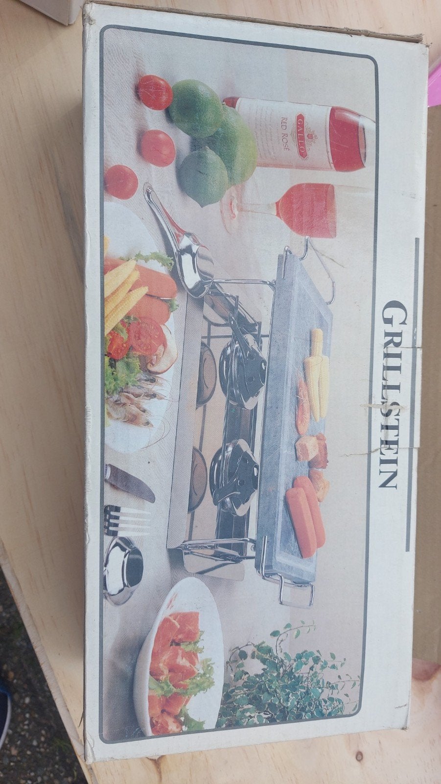 Grillstein Raclette Grill - Nieuw in doos, Ophalen, Nieuw, 4 t/m 7 personen