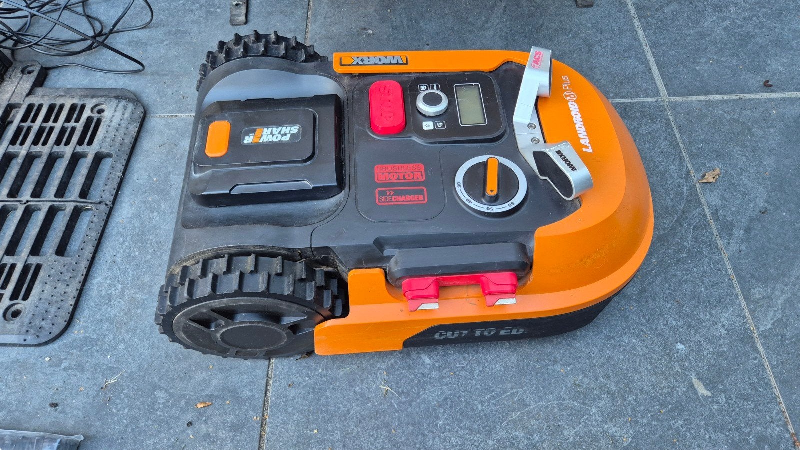 Worx Landroid WR165E Plus incl. botsingssensor, Cirkelmaaier, Gebruikt, Mulchfunctie, Ophalen of Verzenden